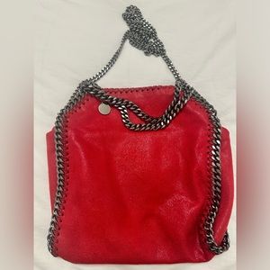 Stella McCartney Bag Red / silver tone chain Falabella